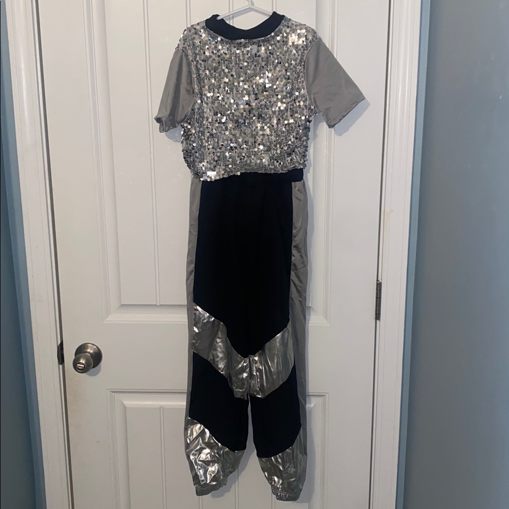 Weissman Silver and Gray Hip Hop Dance Costume